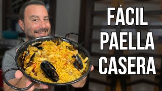 ¡¿Cómo hacer una Paella Casera  Receta Fácil y Rápida [upl. by Ettenoitna]