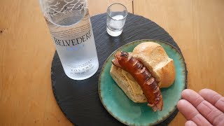 Polish Food Taste Test – Kielbasa Sandwich Kiełbasa Śląska amp Belvedere Vodka  Food amp Drink [upl. by Willman]