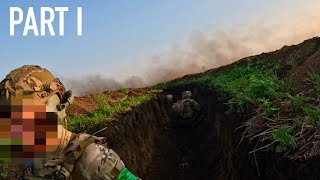 RAW Combat GoPro  NonStop Artillery in Khromove [upl. by Gibeon]