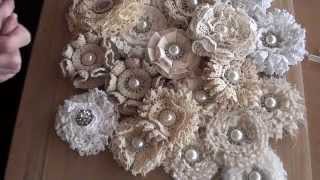 Shabbychic loop flower tutorial [upl. by Euqnomod]