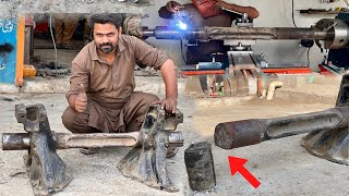 The Broken Suspension Truninion Shaft was Repair very Strongly by Genious Mechanic\\Watch this viedo [upl. by Nosnej]