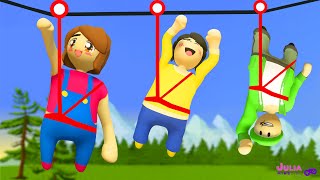 AS MASSINHAS NA TIROLESA Human Fall Flat [upl. by Berni]