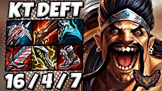 Draven vs Ezreal ADC  KT Deft  Patch 1412 Korea Grandmaster ✅ [upl. by Yregerg]