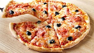 Receta de Pizza casera como hacer una pizza fácil rápida y a la vez deliciosa [upl. by Enirol]