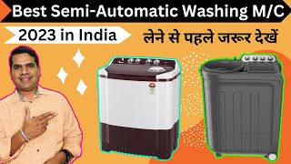 Top 5 Semi automatic Washing Machine 2023 in India  Best Washing machine 2023 Under 15000 [upl. by Alleuqram]