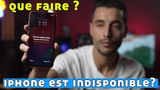 iPhone est indisponible que faire Sans Ordinateur [upl. by Erica]