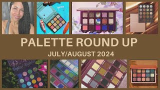 Eyeshadow Palette Speed Reviews JulyAugust Round Up [upl. by Yllop699]