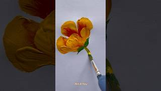 🌸🌸An Easy Flower Art shorts flower painting art [upl. by Nowaj385]