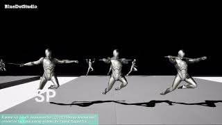 UE5 122HD Mocap Animations Katana Air Attack Animation Set Part2 [upl. by Lamson703]