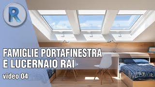 REVIT RAI  famiglie di PORTAFINESTRA e LUCERNAIO con verifica automatica RAI nellABACO [upl. by Alolomo]