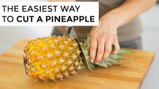 HOW TO CUT A PINEAPPLE  Clean amp Delicious [upl. by Sharpe]