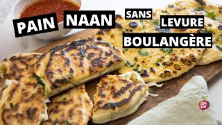 PAIN NAAN SANS LEVURE BOULANGÈRE 🧀 Style CALZONE AU FROMAGE La petite bette [upl. by Linnea733]