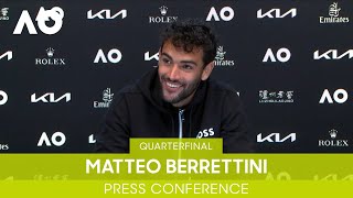 Matteo Berrettini Press Conference QF  Australian Open 2022 [upl. by Hafinah]