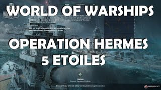 FR  World of Warships  Le GASCOGNE et lOPERATION HERMES  5 étoiles [upl. by Ligetti675]