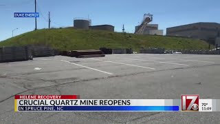 Quartz mine reopens near Spruce Pine in NC mountains [upl. by Auqenahs]