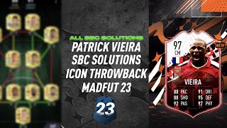 PATRICK VIEIRA  ALL 18 SBCS  Easiest Way Possible  MadFUT 23 [upl. by Roby2]