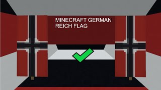 German Reich flag 1 Minute Tutorial Minecraft [upl. by Haidedej]