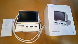 Hagibis 35inch IPS USB Mini Screen Display Monitor Hub USBC HDMI Monitor Mini PC Mac CPU GiZ WiZ [upl. by Attenrev600]