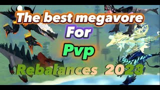 THE BEST SKIN FOR MEGAVORE AFTER REBALANCES in dinosaur simulator [upl. by Carlick]