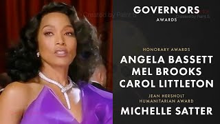 Angela Bassett Reacts To Honorary Oscar By Not Reacting [upl. by Nohtahoj]