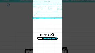 💻Formularz Danych EXCEL💻 Subskrybuj po więcej excel exceltips tutorial [upl. by Reivilo]