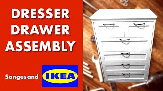 How to assemble Ikea songesand dresser drawer quick and easy [upl. by Eiralam171]