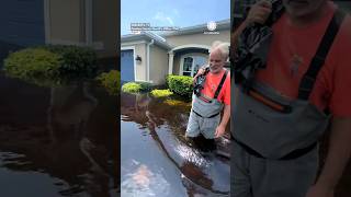 Neighborhood Underwater in Florida After Tropical Storm Debby [upl. by Goodrich307]