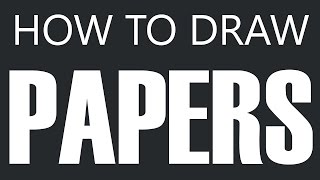 How To Draw Paper  Sheet Of Paper Drawing White Papers [upl. by Berenice786]