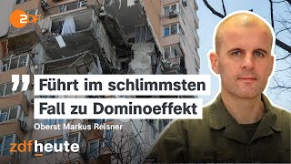 Bricht die DonbassFront zusammen Interview mit Oberst Reisner  ZDFheute live [upl. by Aeneus]