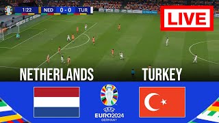 🔴 LIVE  Netherlands vs Turkey  UEFA Euro 2024 Quarterfinals  Full Match Streaming [upl. by Alhak179]