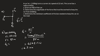 Centripetal Force Ex 1 Flat Surface [upl. by Leeann198]