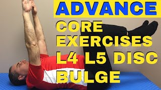 4 ADVANCE Core Strengthening Exercises  L4 L5 Disc Bulge Exercises  Dr Walter Salubro [upl. by Aicemat]