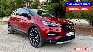 Probamos el Opel Grandland X Hybrid 4 300CV  CAR and GAS  Test drive  Review  Español [upl. by Cavil]