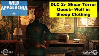 Fallout 76 Shear Terror DLC  Wolf in Sheeps Clothing  Garrahan Estate Search Keycard [upl. by Ayat]