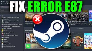 How To Fix Steam Error Code E87  Easy Guide [upl. by Kerk832]