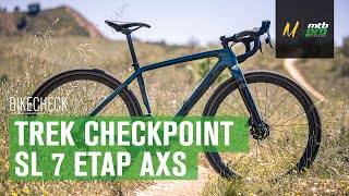 BikeCheck Trek Checkpoint SL 7 eTap AXS ¡Gravel de verdad [upl. by Alleacim]