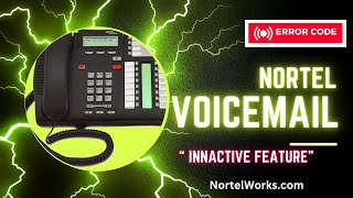 Inactive Feature Nortel Voicemail 8883836268 [upl. by Crowns642]