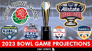 College Football Bowl Projections 2023 CFP Semifinals New Year’s Six Bowl Games amp More [upl. by Romo]