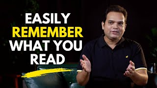 How to remember what you read  Nishant Kasibhatla [upl. by Assirrem]