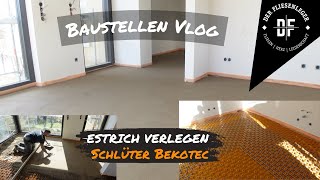 ESTRICH verlegen  SCHLÜTER Bekotec System [upl. by Haleak]