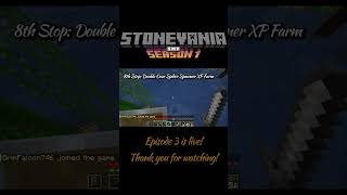 DOUBLE cave spider XP FARM minecraft minecraftshorts stonevania minecraftsurvival gaming [upl. by Ahsemed891]