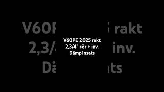 V60PE 234quot rör  inv Dämpinsats 1quota Kallstart [upl. by Cramer]