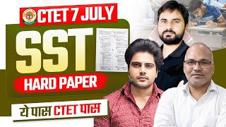 CTET 7 JULY 2024 SOCIAL SCIENCE HARD PAPER by Sachin Academy live 4pm [upl. by Donata]