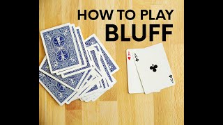 How to play Bluff [upl. by Aronid]