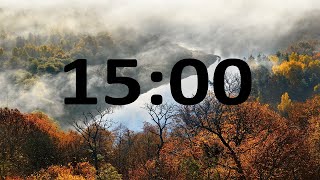 15 minutes Autumn Timer with relaxing music [upl. by Aicertap]