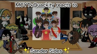 MCYTQuackity reacts to Sander Sides 1 Rushed Lazy Short [upl. by Mharg]