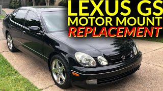 Lexus GS Motor Mount Replacement  Lexus GS400  GS430  LS400  LS430 1UZFE [upl. by Enilav558]