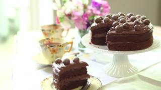 Mary Berrys Malteser Chocolate Cake  delicious Magazine [upl. by Astiram]