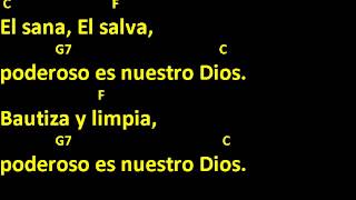 CANTOS PARA MISA  ESTAMOS DE FIESTA CON JESÚS  PODEROSO ES NUESTRO DIOS  LETRA Y ACORDES [upl. by Georges]