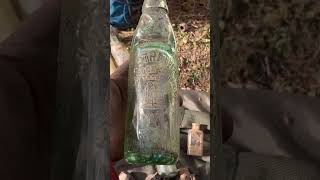 Ad strathdees allander springs milngavie codd bottle found bottle digging Glasgow Scotland [upl. by Ahsoj]